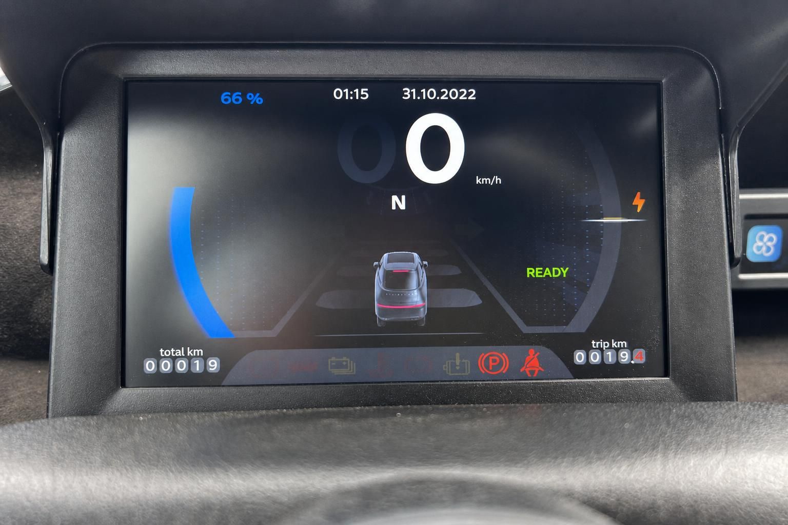 Microcity Elektrofahrzeug digitales Armaturenbrett mit Geschwindigkeitsanzeige und Batteriestand