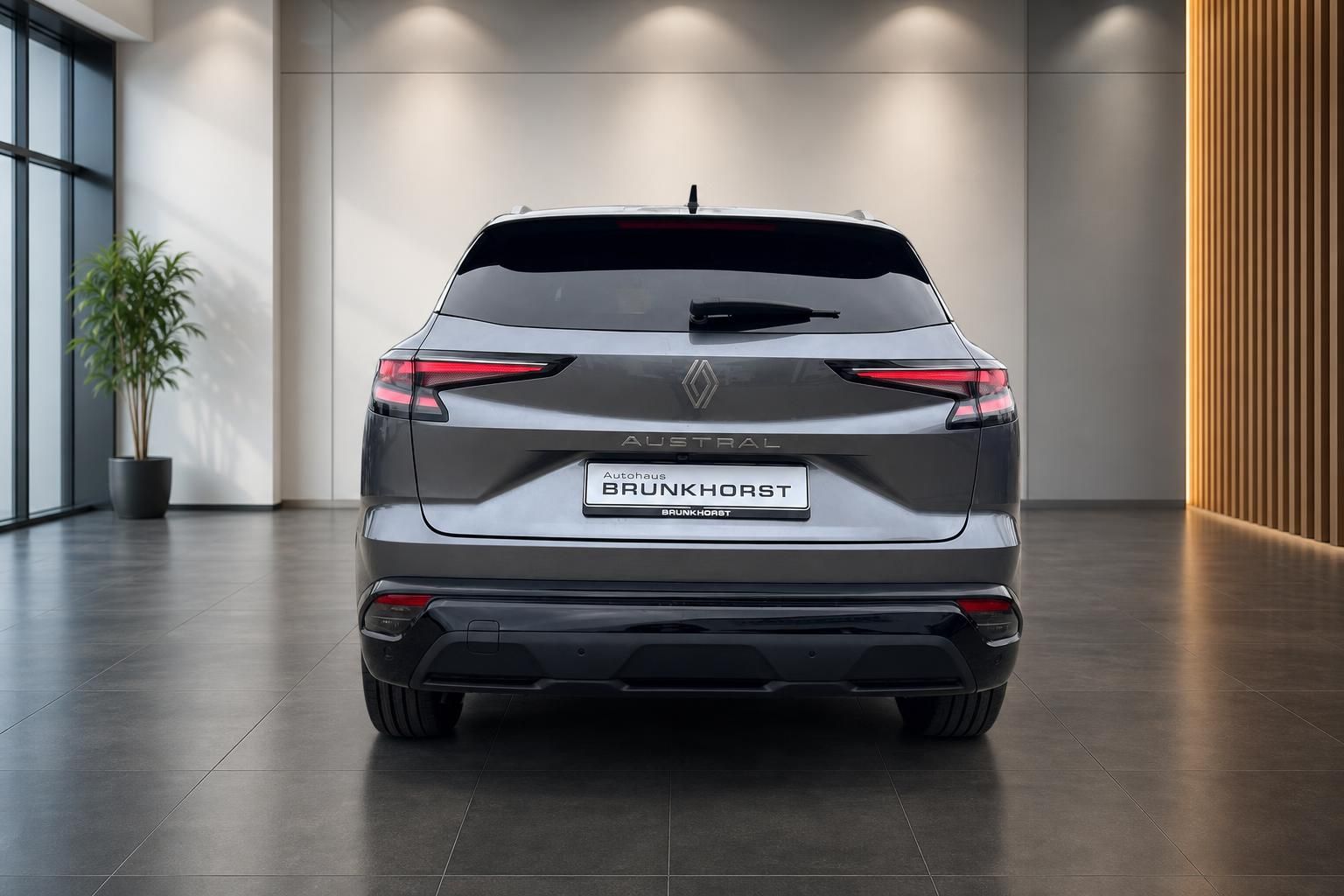 Renault Austral SUV Heckansicht in grau - modernes Elektrofahrzeug im Autohaus Brunkhorst