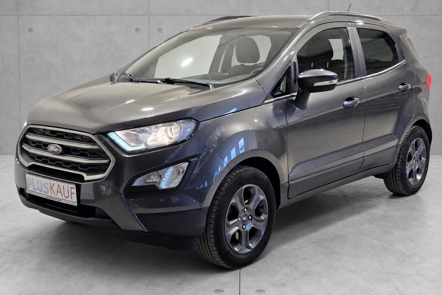 Ford EcoSport grau metallic Frontansicht Seitenperspektive