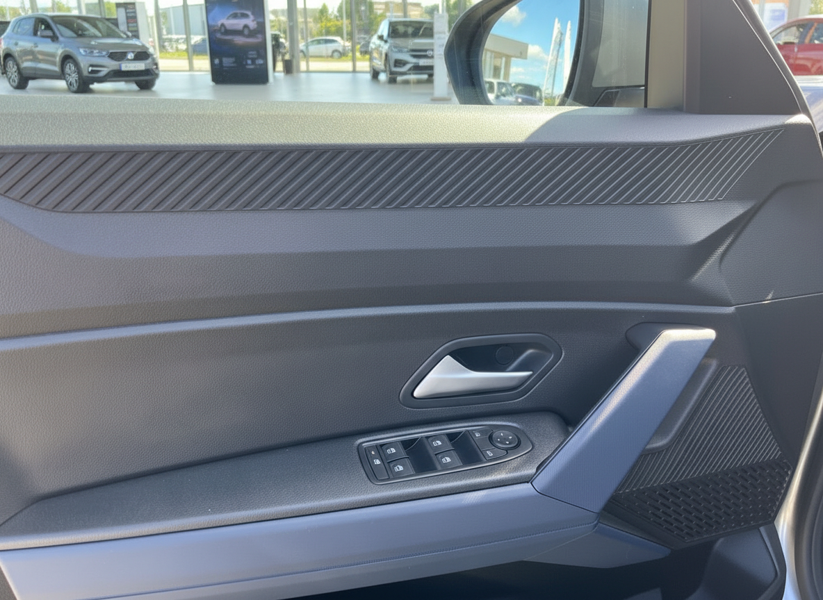 Fahrzeugtür Innenraum mit Fensterhebersteuerung und Türgriff – VW Modell