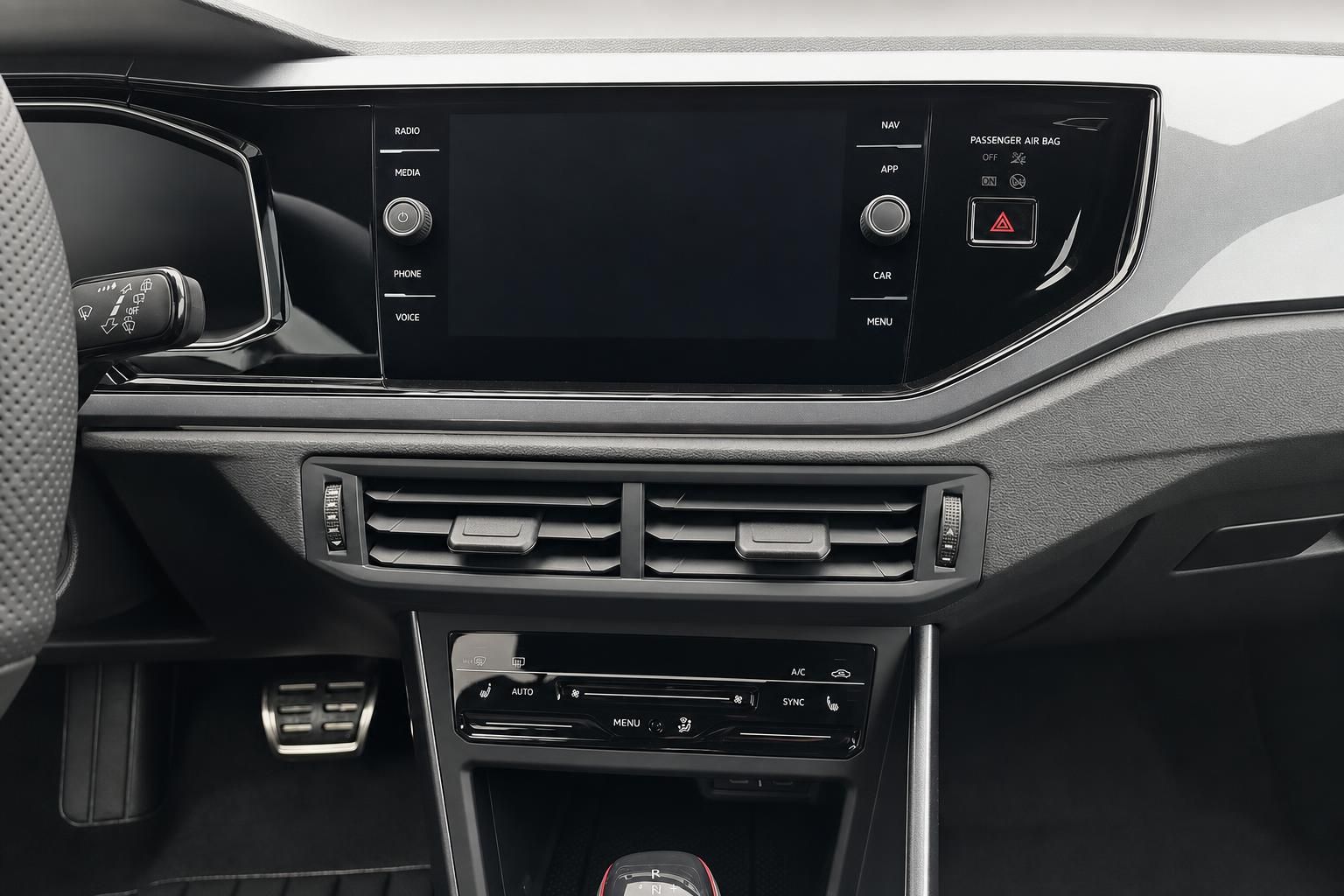 VW Polo GTI Mittelkonsole mit Touchscreen und Klimabedienung