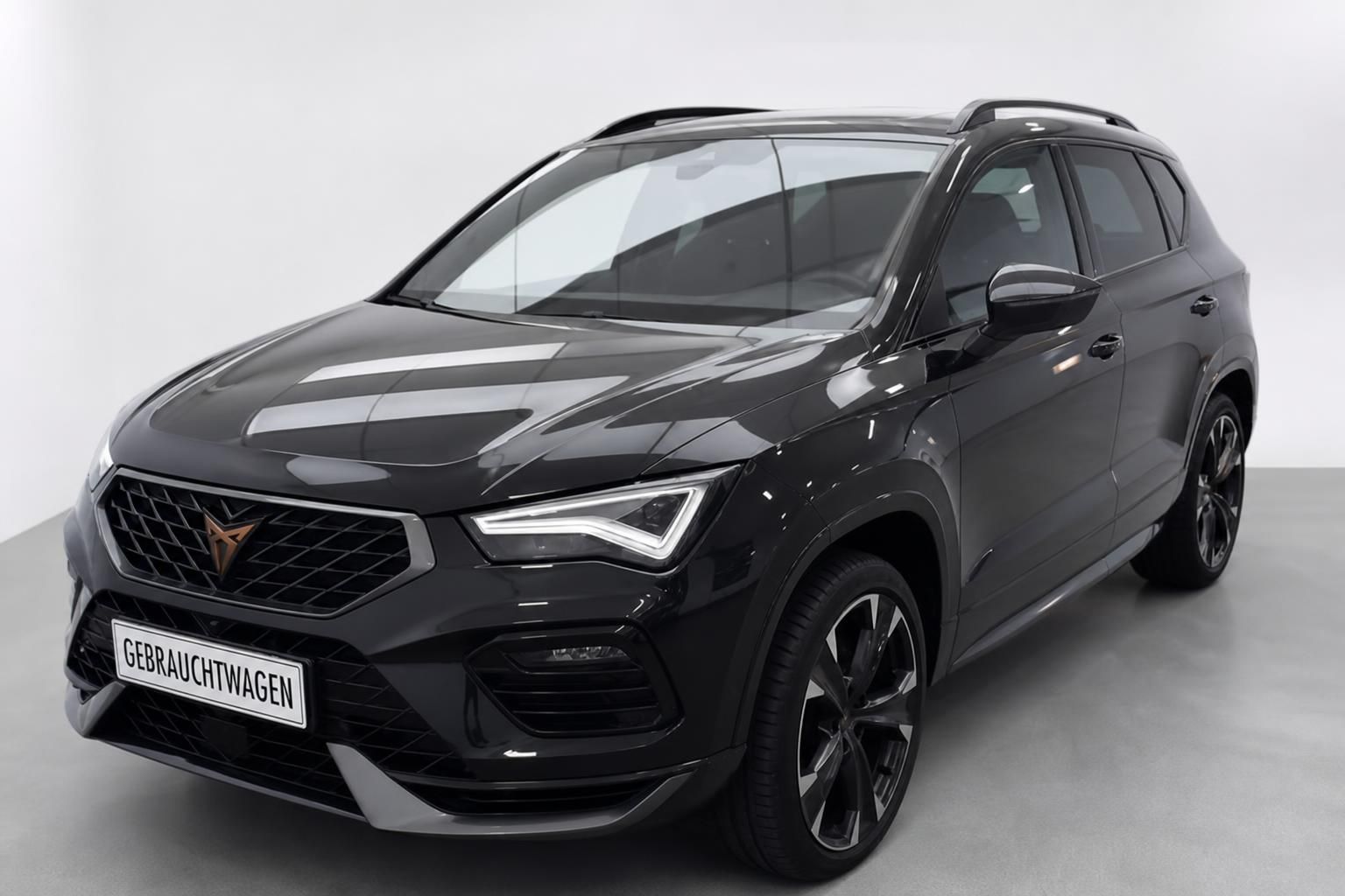 Cupra Ateca schwarz Frontansicht Gebrauchtwagen SUV