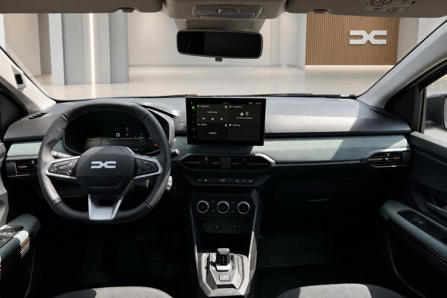 Dacia Cockpit mit digitalem Display und Touchscreen-Infotainment