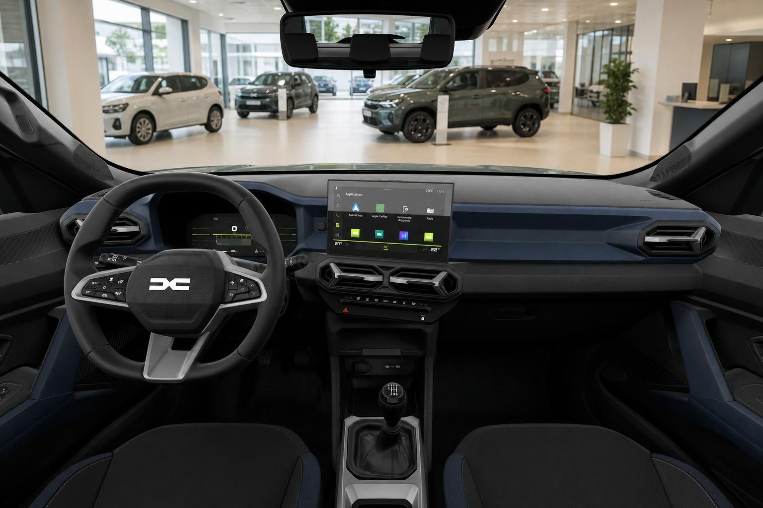 Dacia Bigster Innenraum mit Cockpit und Multimedia-Touchscreen