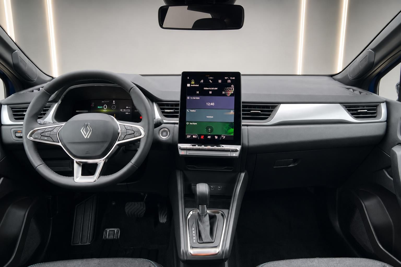 Renault Symbioz Dashboard - modernes Cockpit mit digitalem Kombiinstrument und zentralem Touchscreen-Display