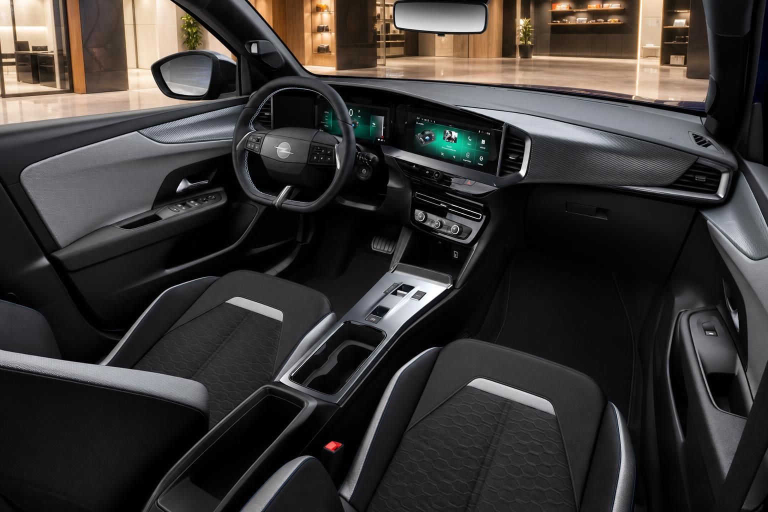 Opel Innenraum mit Cockpit und digitalen Displays
