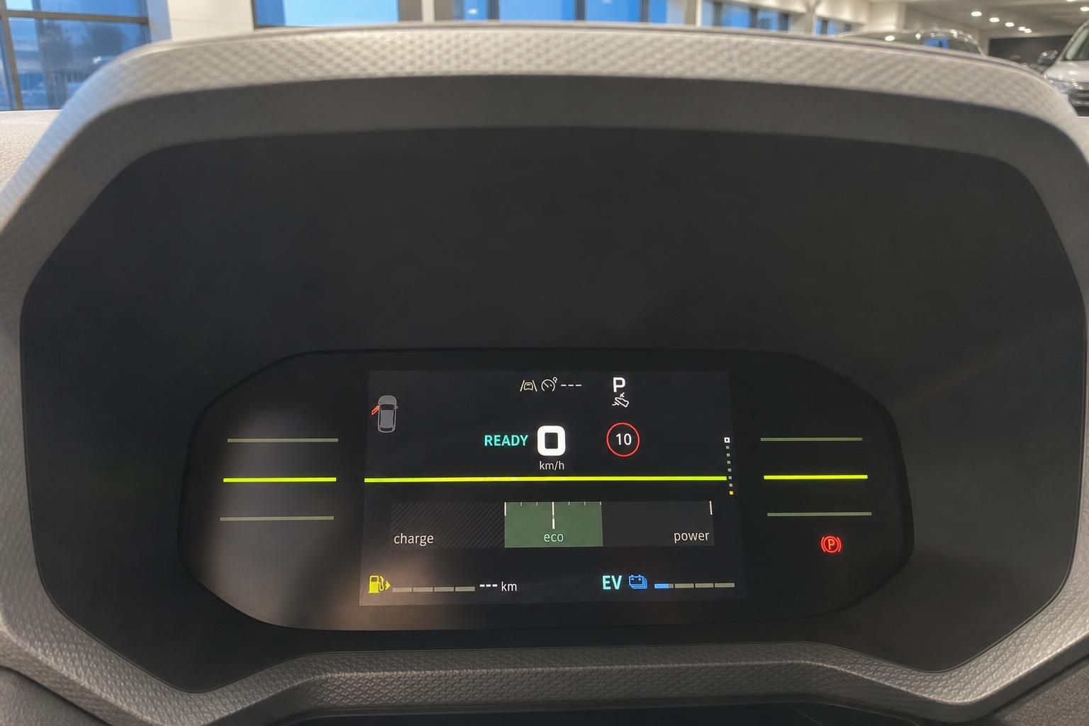 Digitales Kombiinstrument mit Elektrofahrzeug-Anzeige und Fahrmodi-Display