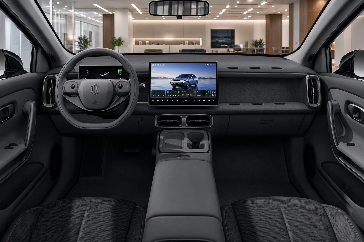 Leapmotor B05 Innenraum mit Cockpit und Touchscreen-Display