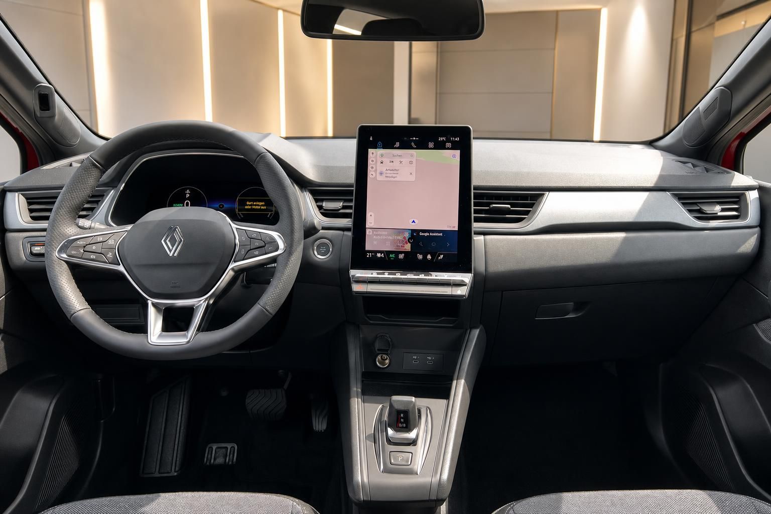 Renault Captur Innenraum Dashboard mit Touchscreen und digitalen Instrumenten