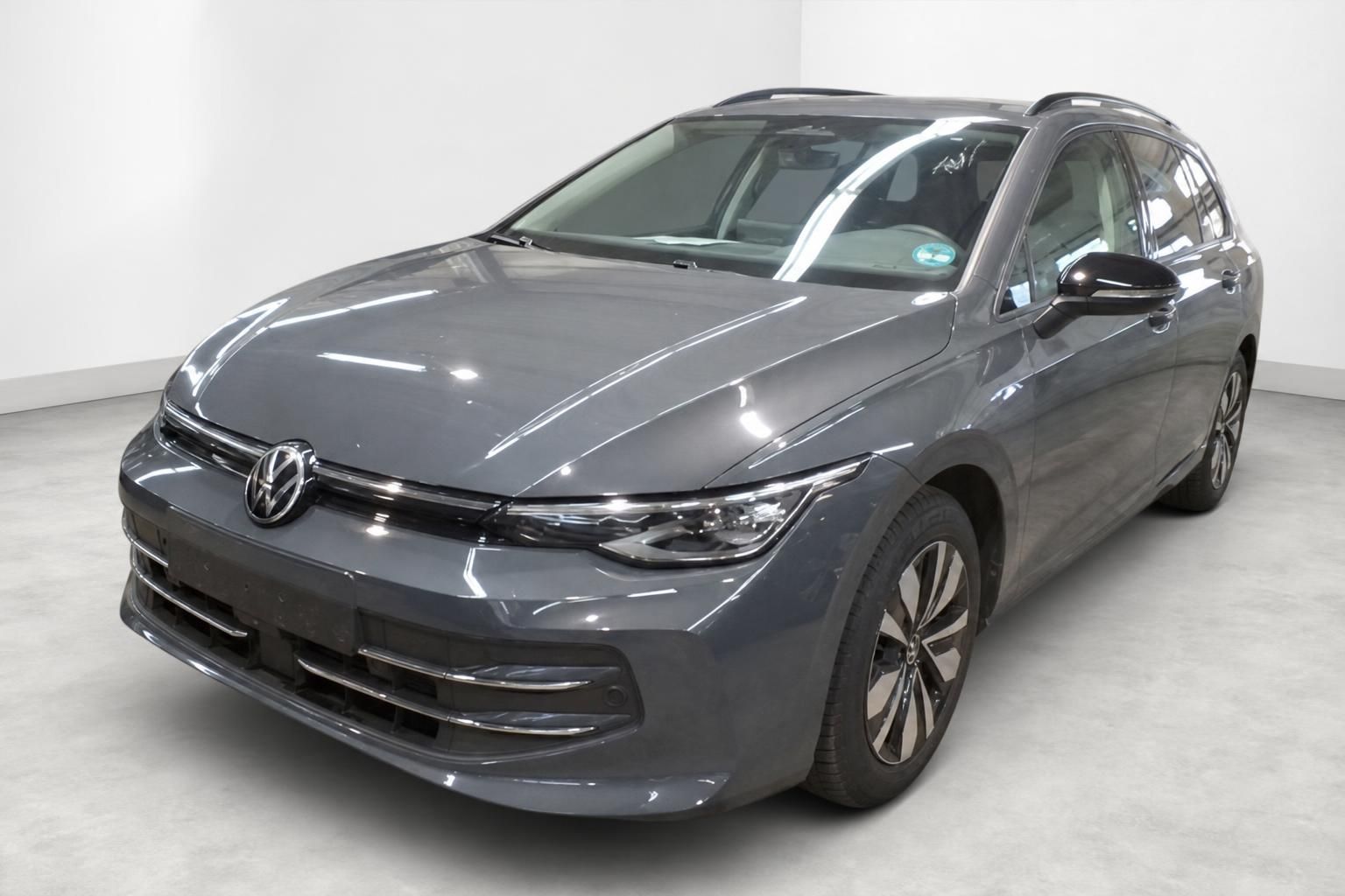 VW Golf Variant grau Frontansicht schräg von vorne
