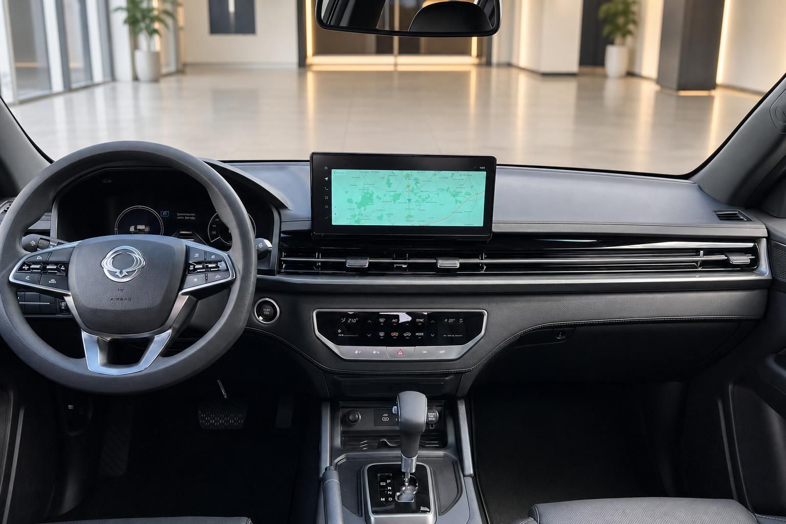 KGM SsangYong Innenraum Armaturenbrett Touchscreen Navigation Automatikgetriebe