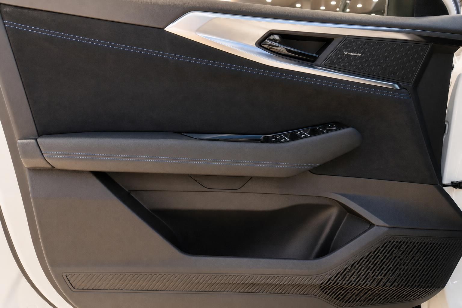 Türverkleidung mit Harman Kardon Lautsprecher und Bedienelementen im Innenraum