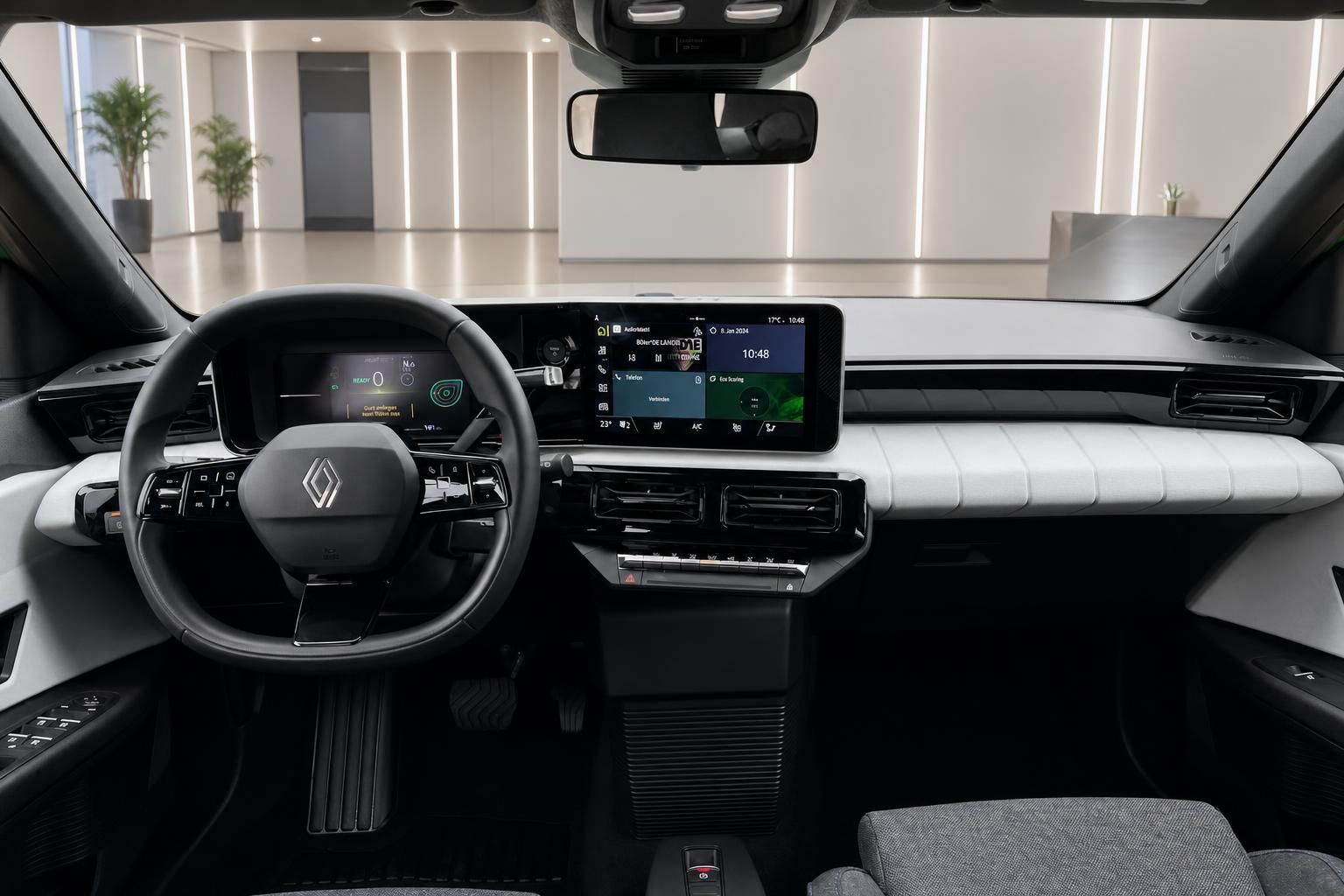 Renault Fahrzeug Innenraum Dashboard mit digitaler Anzeige und modernem Cockpit