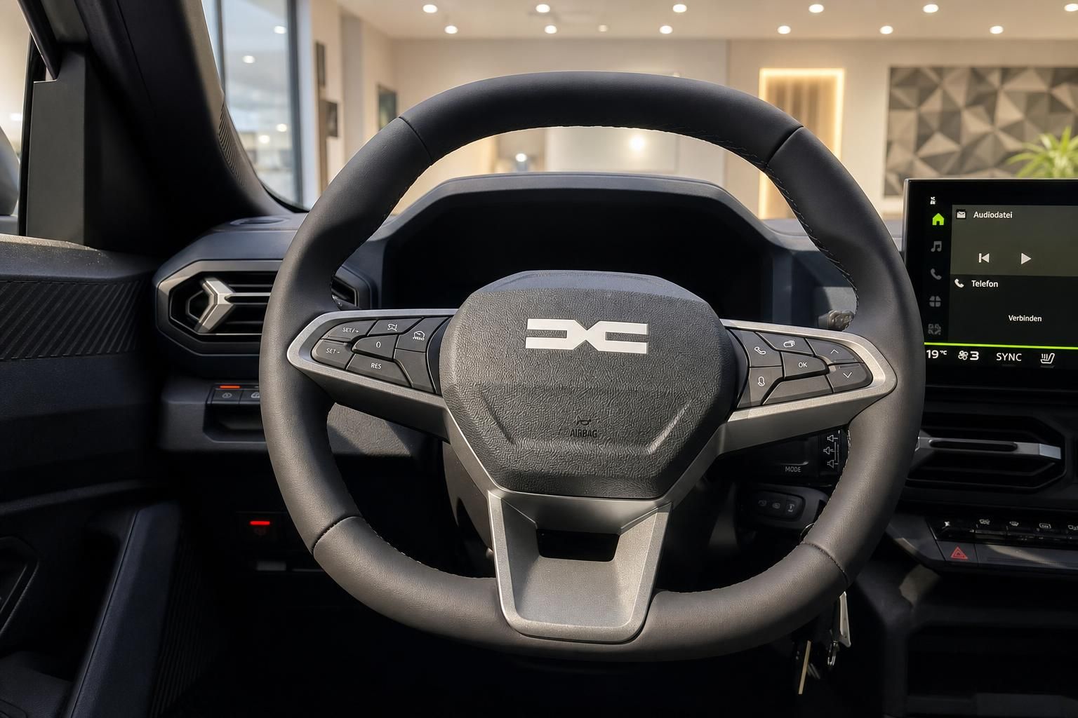 Dacia Bigster Lenkrad mit Multifunktionstasten und Display