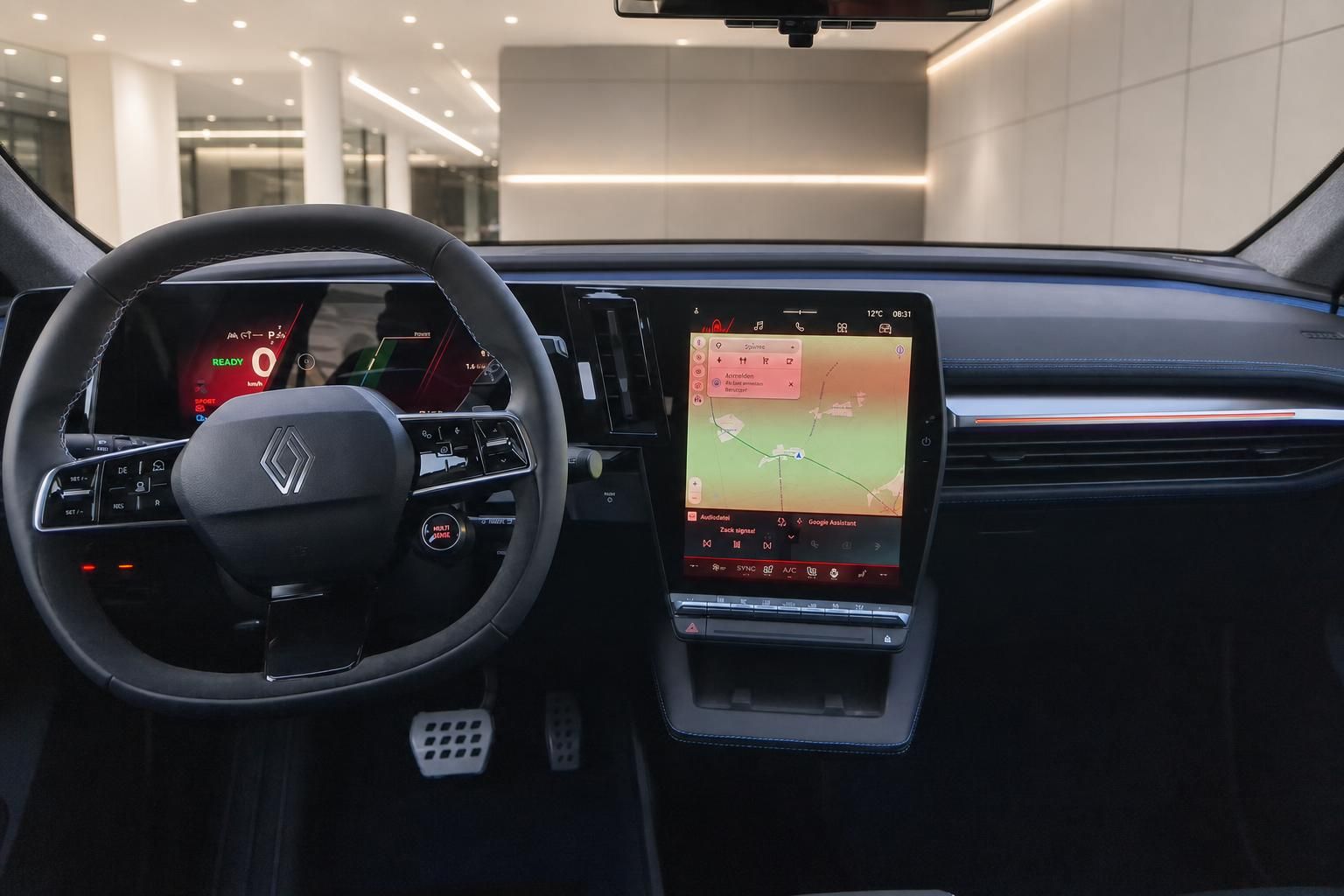 Renault Scenic Cockpit mit digitalem Display und Navigationssystem