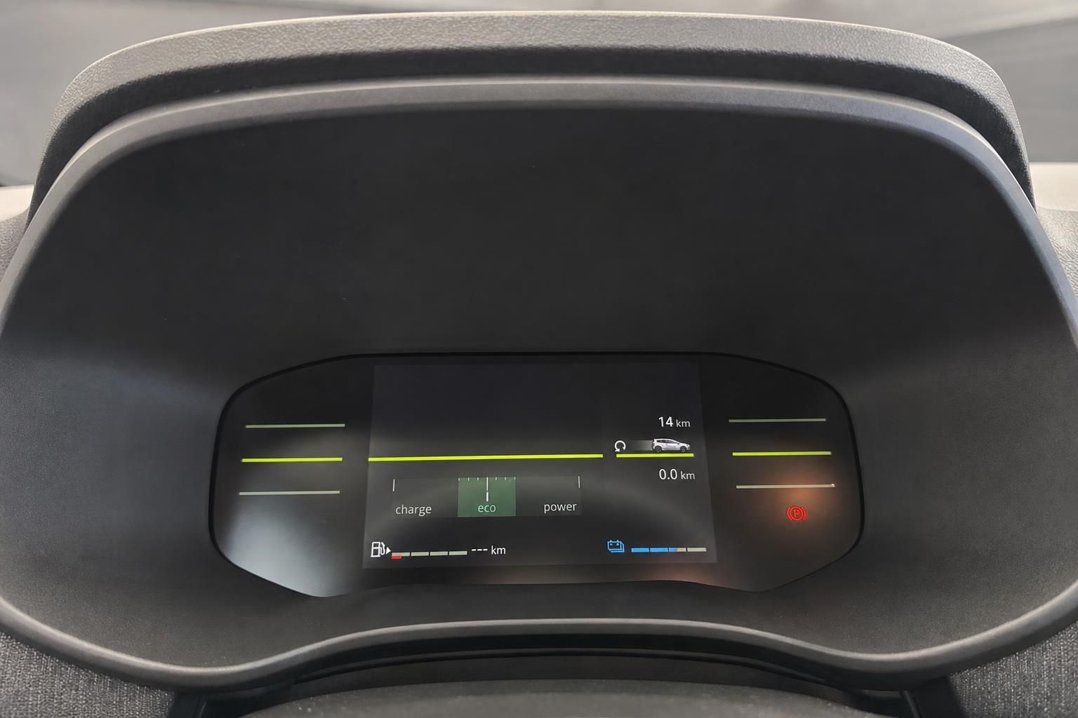 Digitales Kombiinstrument mit Elektrofahrzeug-Anzeigen und Ladestand