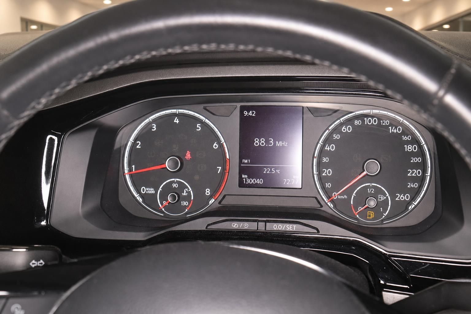 VW Polo Tacho mit Drehzahlmesser und Tachometer, 130040 km Kilometerstand