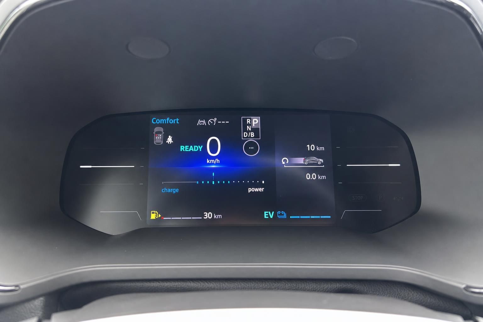 Digitales Kombiinstrument mit Elektrofahrzeug-Anzeige und Reichweite von 30 km
