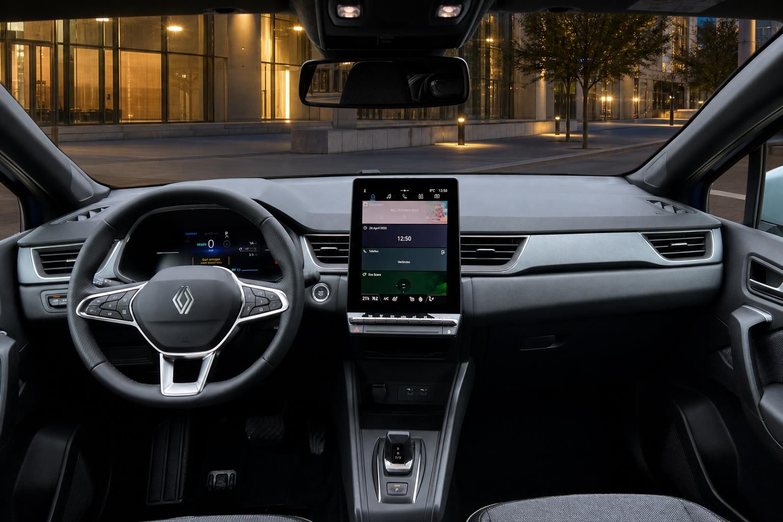 Renault Captur Cockpit mit digitalem Display, Touchscreen und modernem Armaturenbrett