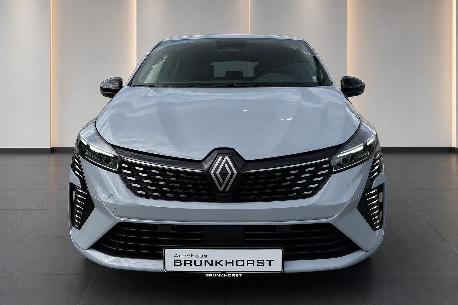 Renault Clio Frontansicht in Grau – Neufahrzeug bei Autohaus Brunkhorst