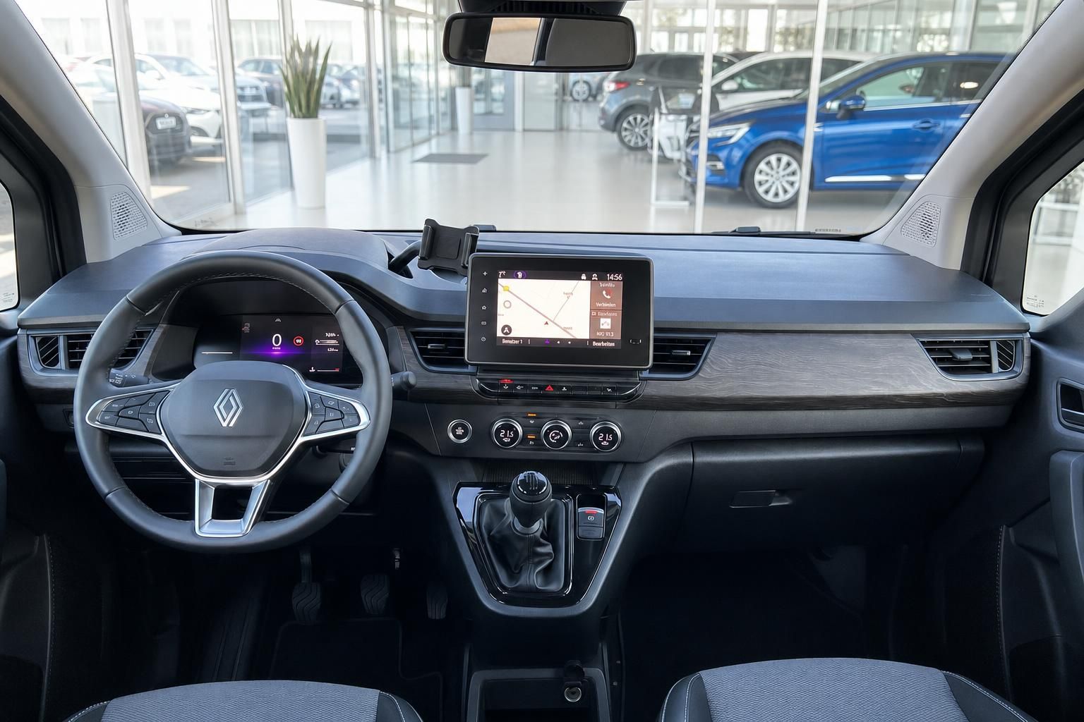 Renault Kangoo Cockpit Armaturenbrett mit Navigation und Klimaautomatik