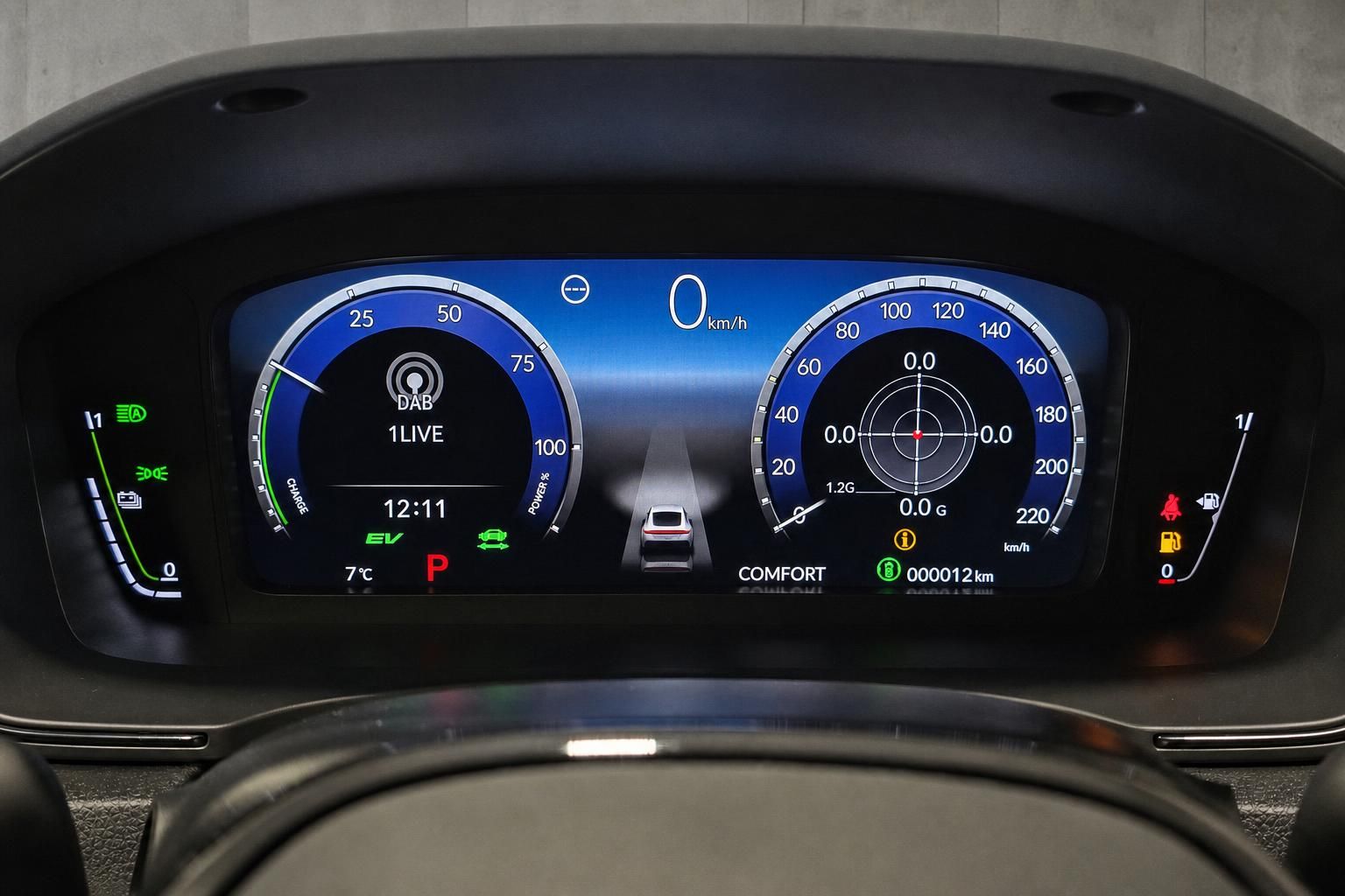 Honda Prelude digitales Kombiinstrument mit Tachoanzeige