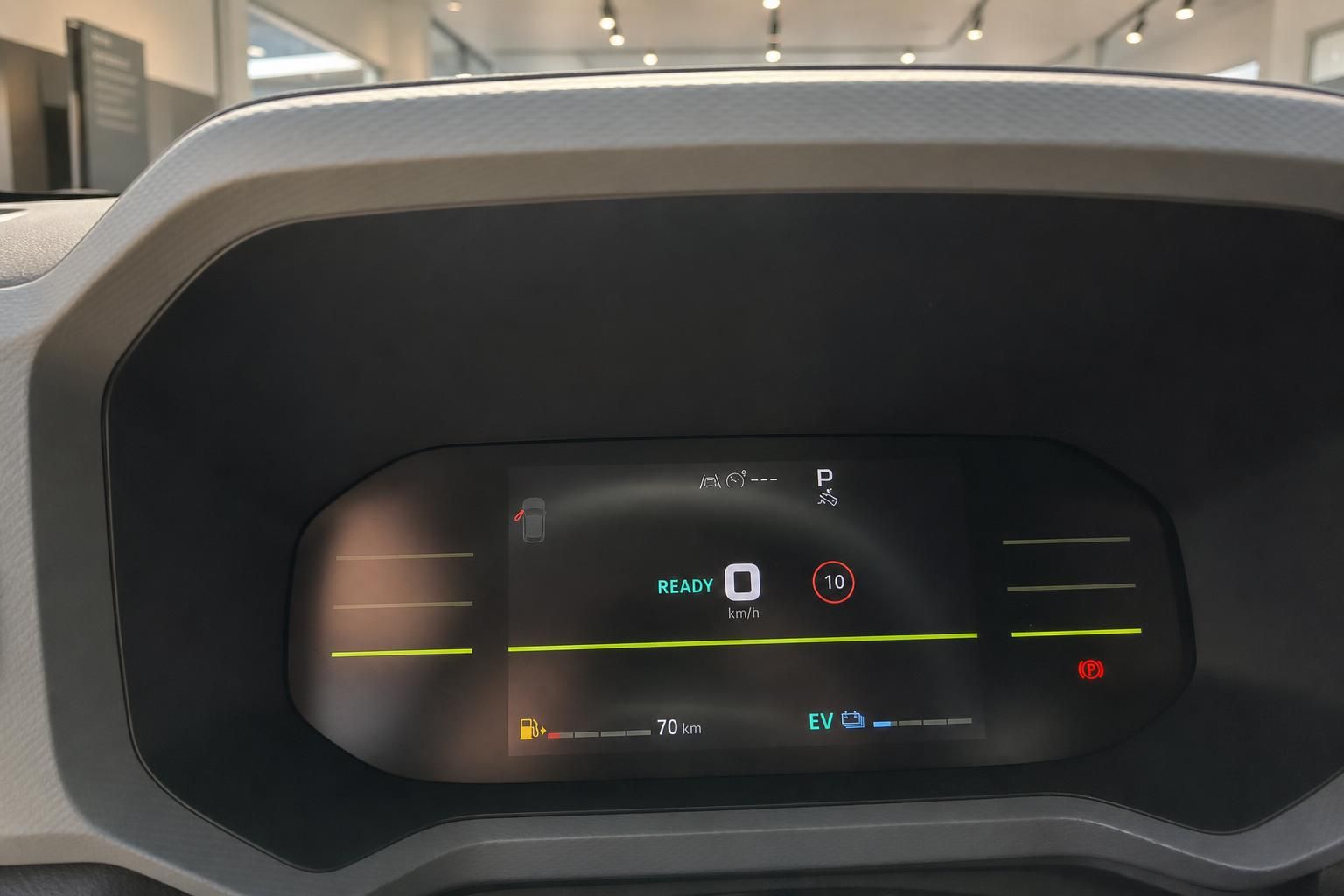 Digitales Kombiinstrument mit Hybrid-Anzeige und READY-Status