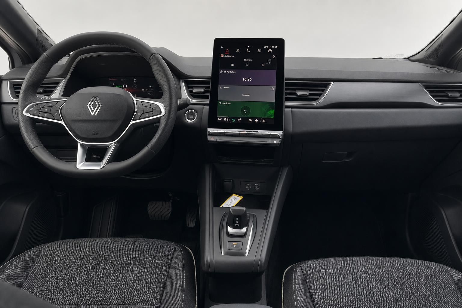 Renault Captur Cockpit - Touchscreen Display und modernes Lenkrad Design