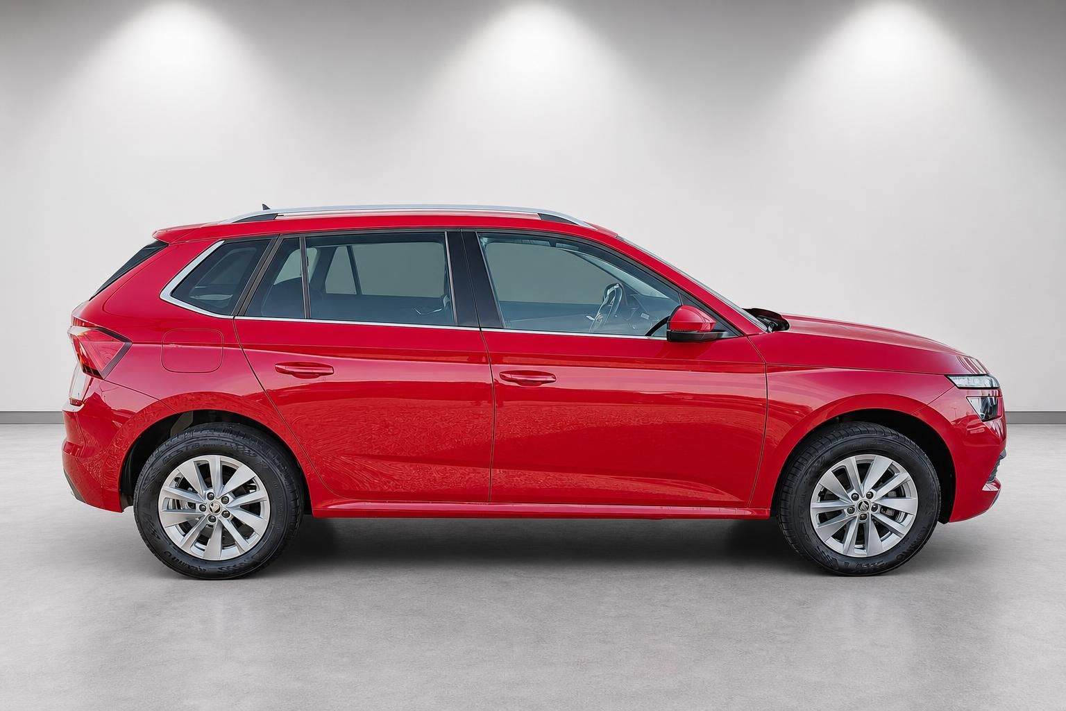 Skoda Kamiq rot, Seitenansicht als Gebrauchtwagen