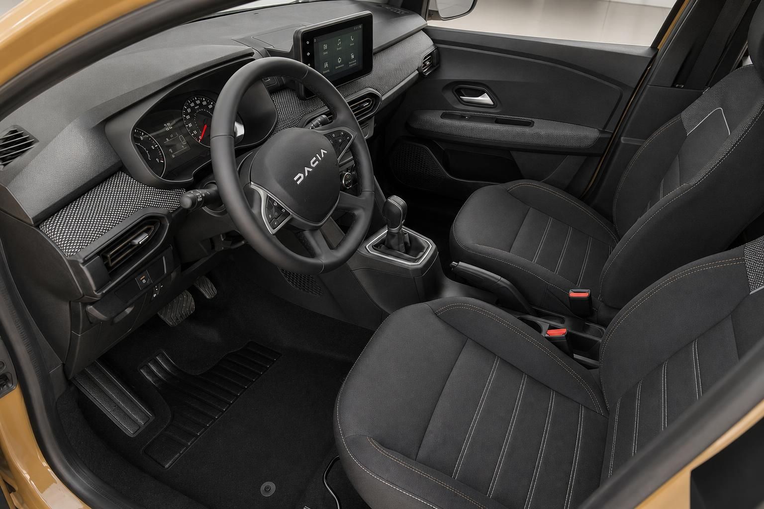 Dacia Sandero Stepway Innenraum - Fahrersitz und Armaturenbrett mit Media Nav Touchscreen-System