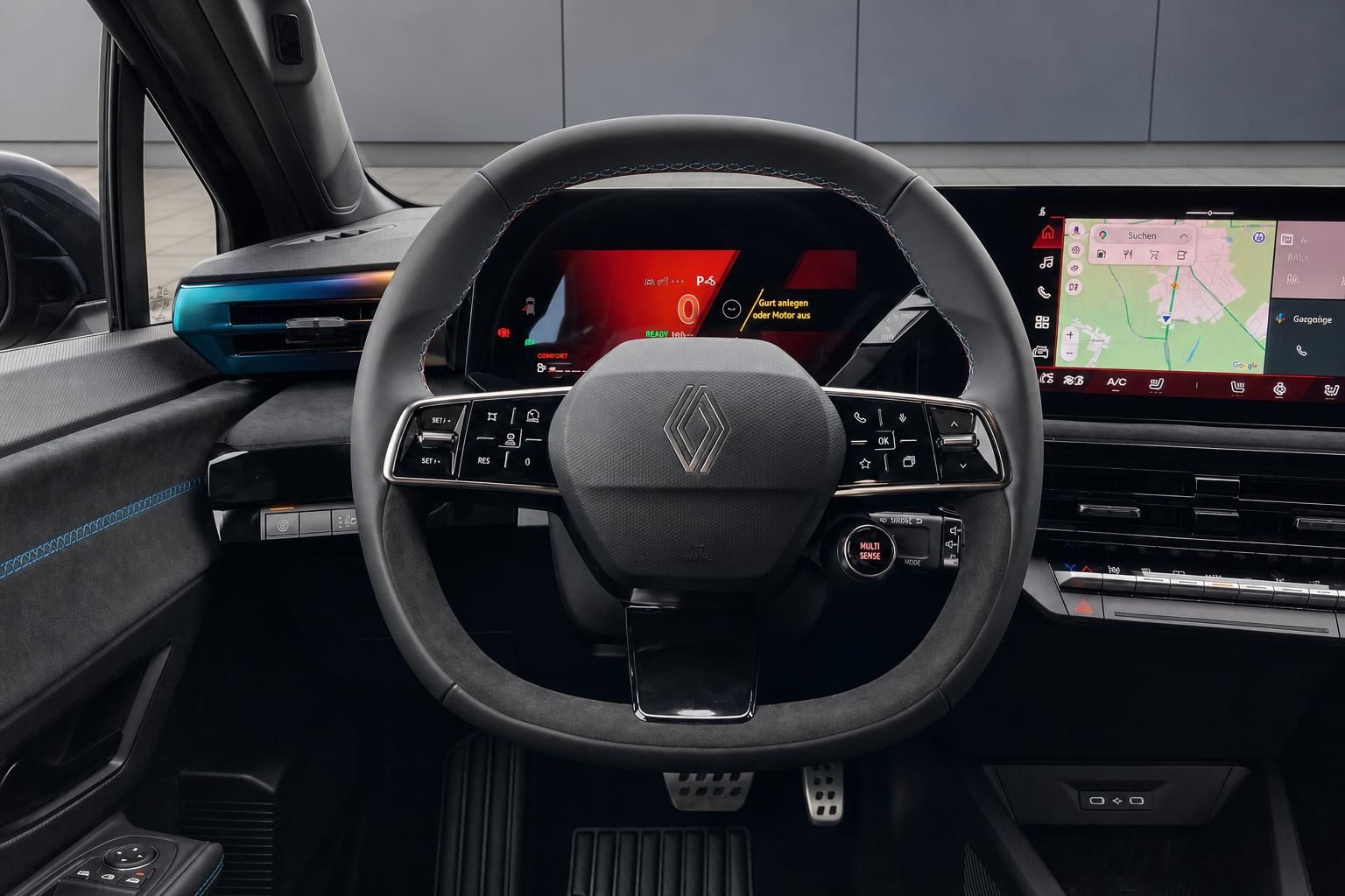 Renault Armaturenbrett mit digitalem Display und modernem Lenkrad