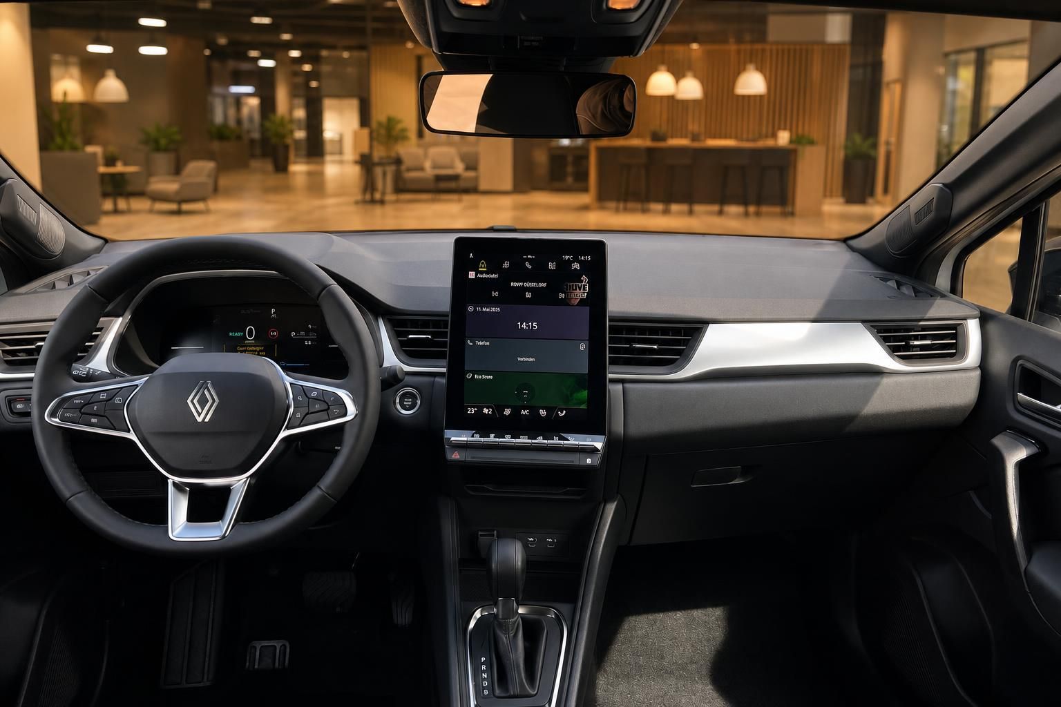 Renault Symbioz E-Tech Cockpit und Dashboard - Lenkrad, Touchscreen und Instrumententafel