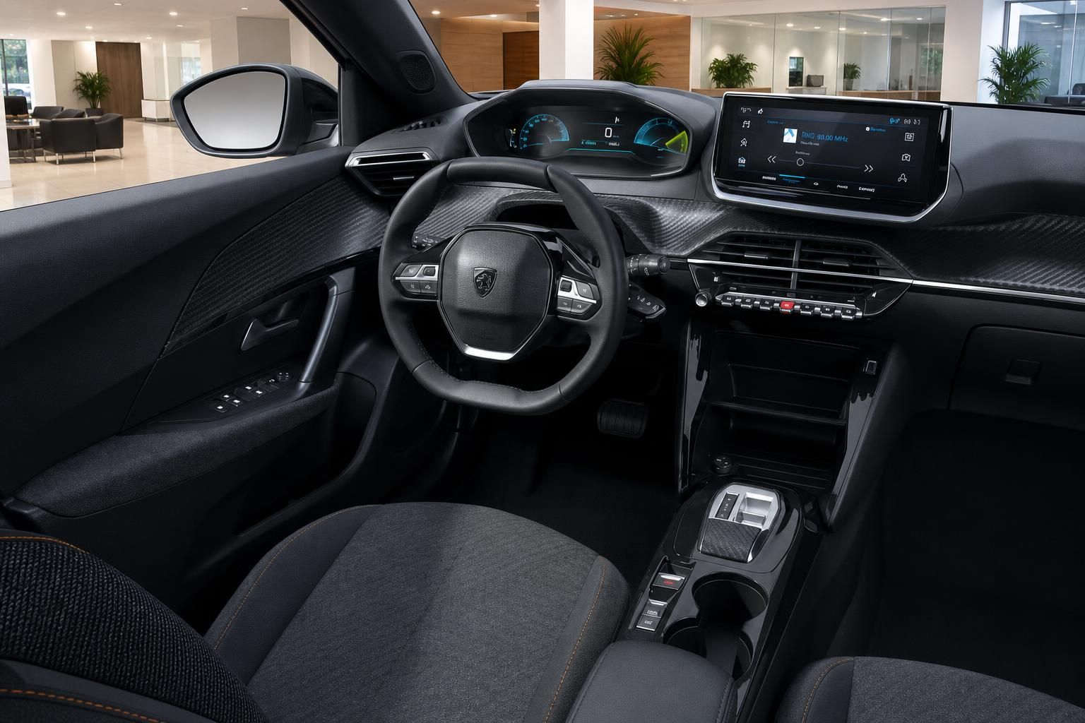 Peugeot Innenraum Cockpit mit digitalem Tacho und Lenkrad