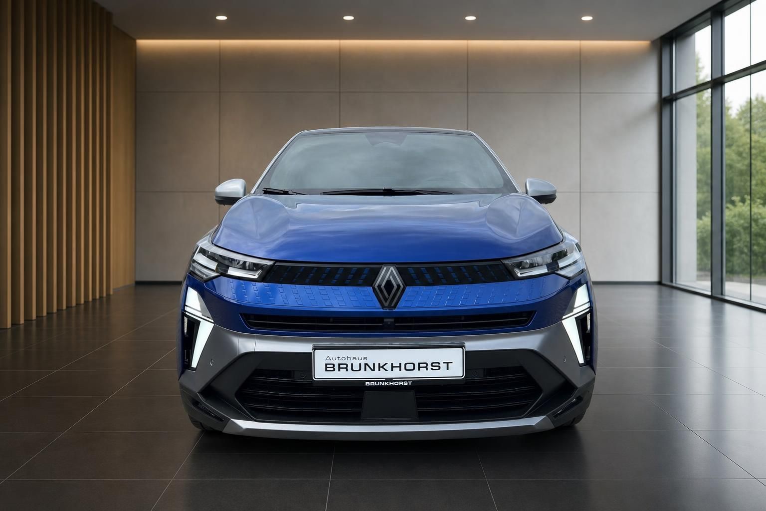 Renault Captur blau Frontansicht LED Scheinwerfer Autohaus Brunkhorst