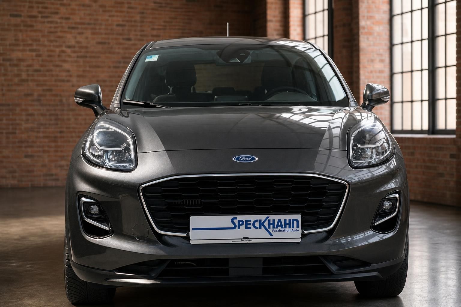 Ford Puma grau Frontansicht bei Speckhahn Faszination Auto
