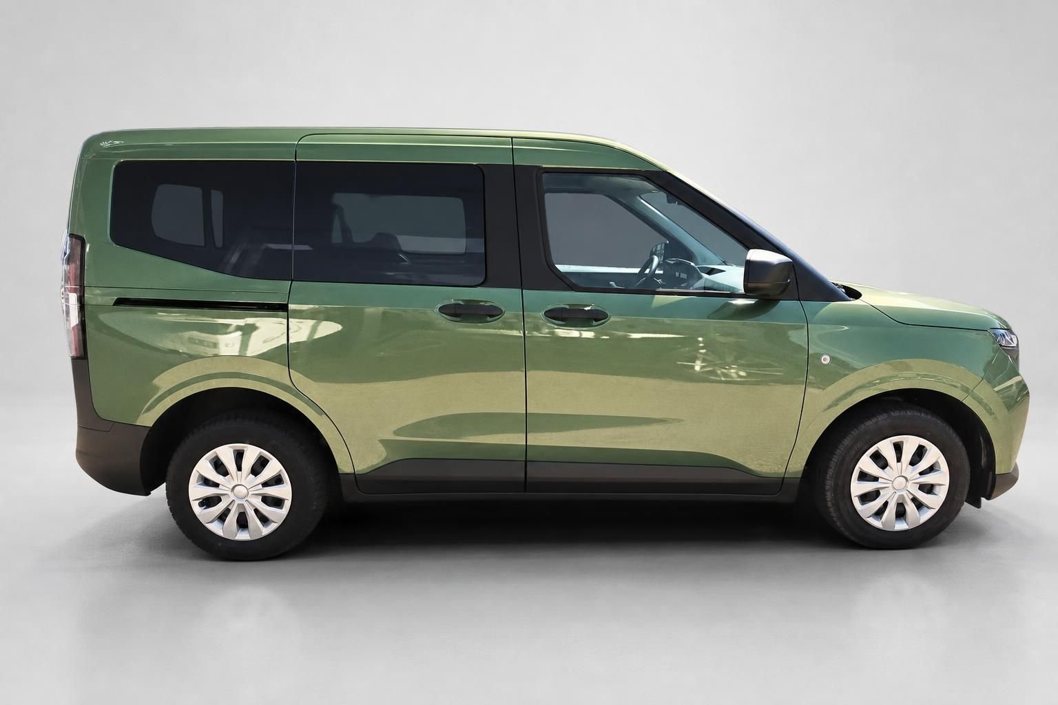 Ford Tourneo grün Seitenansicht Fahrerseite