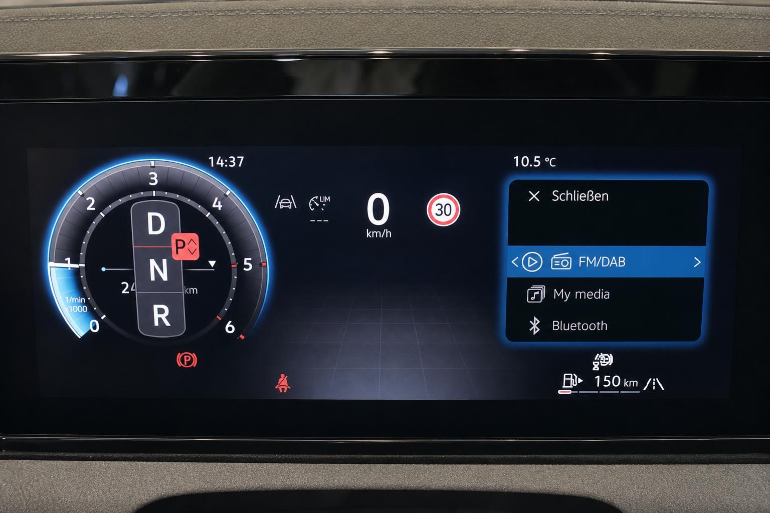 Digitales Kombiinstrument VW mit Ganganzeige und Bordcomputer