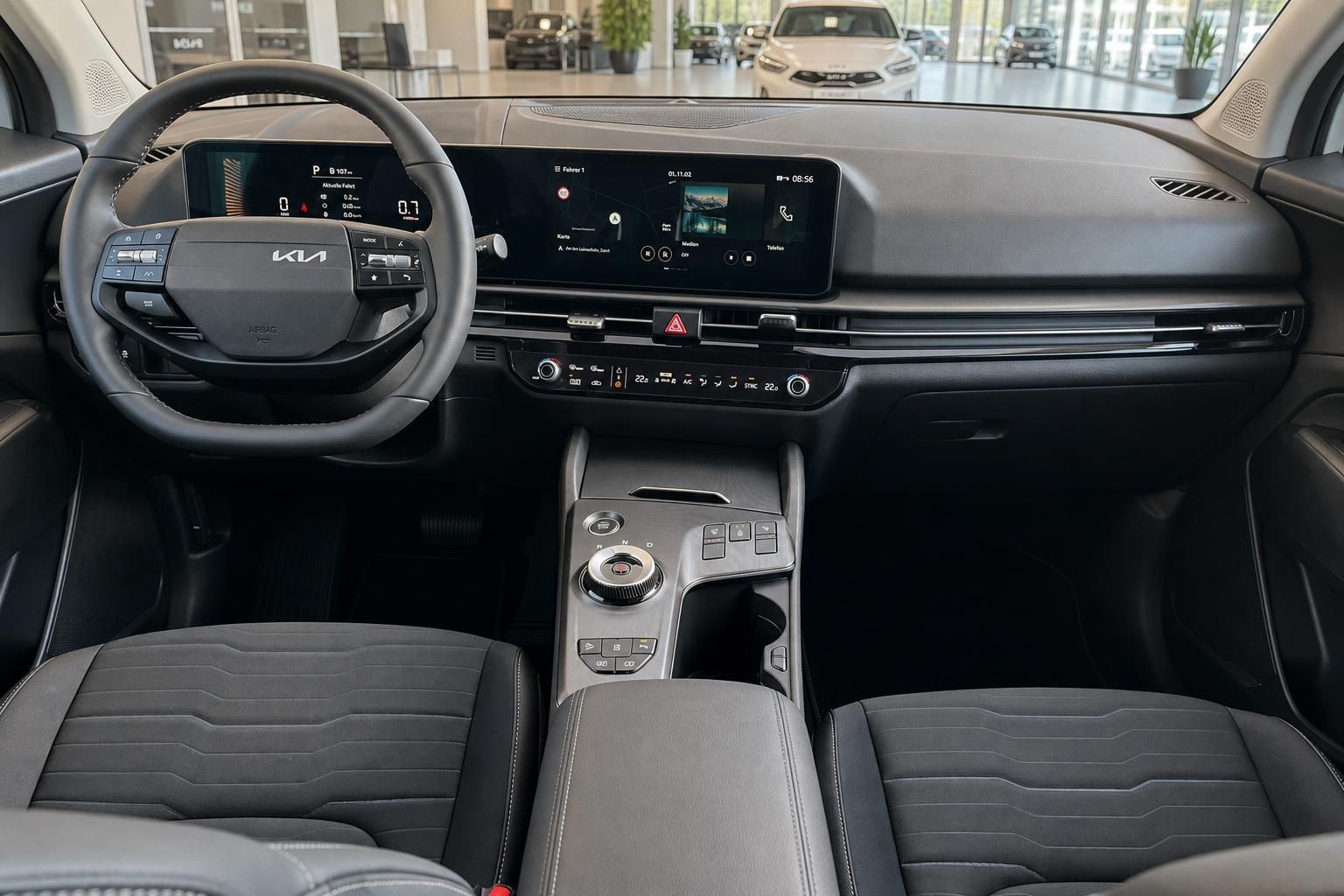 Kia Sportage Cockpit mit digitalem Display und Mittelkonsole