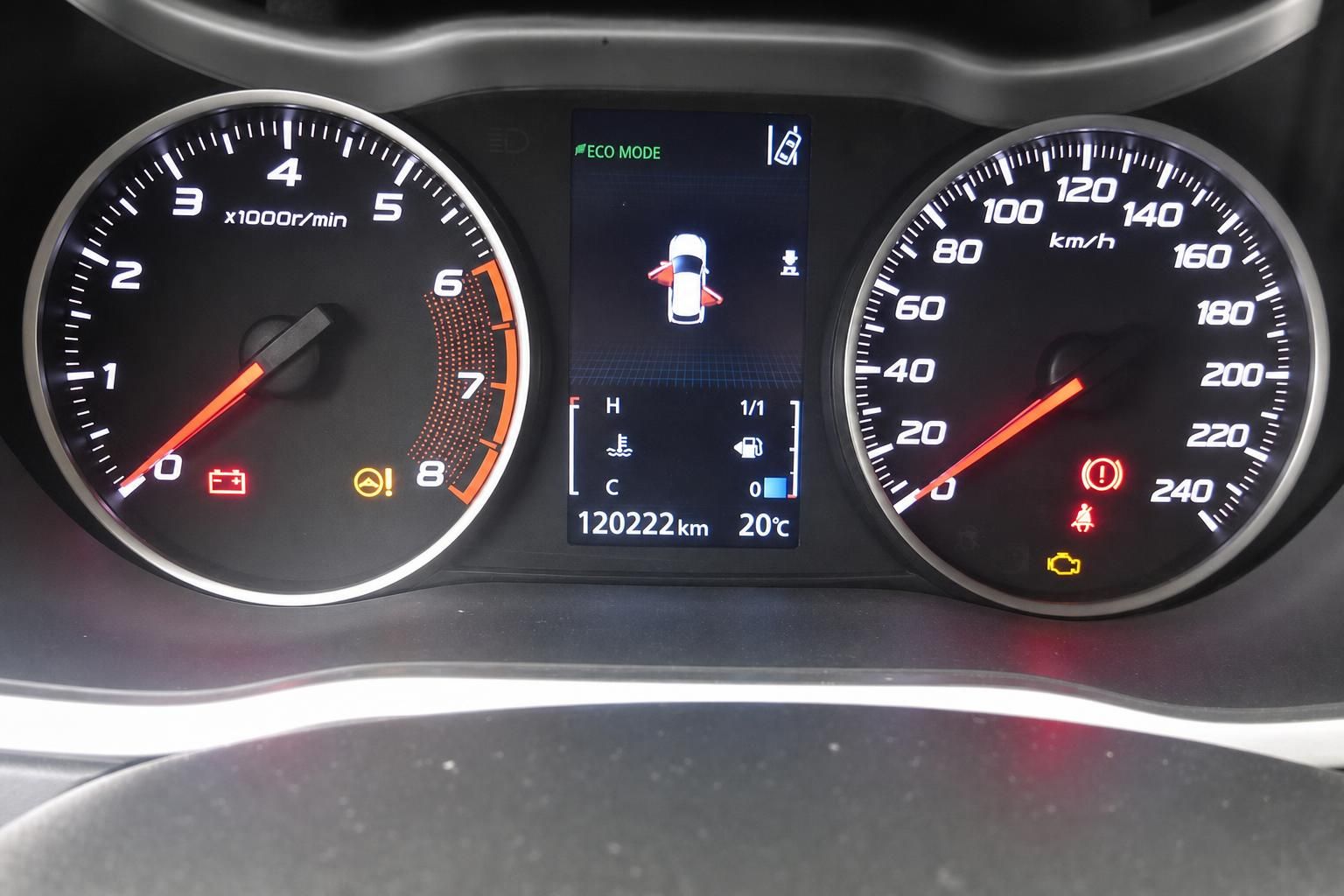 Mitsubishi Eclipse Cross Tacho Kombiinstrument 120222 km Drehzahlmesser Display ECO MODE