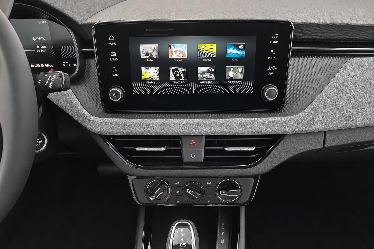 Škoda Kamiq Infotainment-System Nahaufnahme im Innenraum