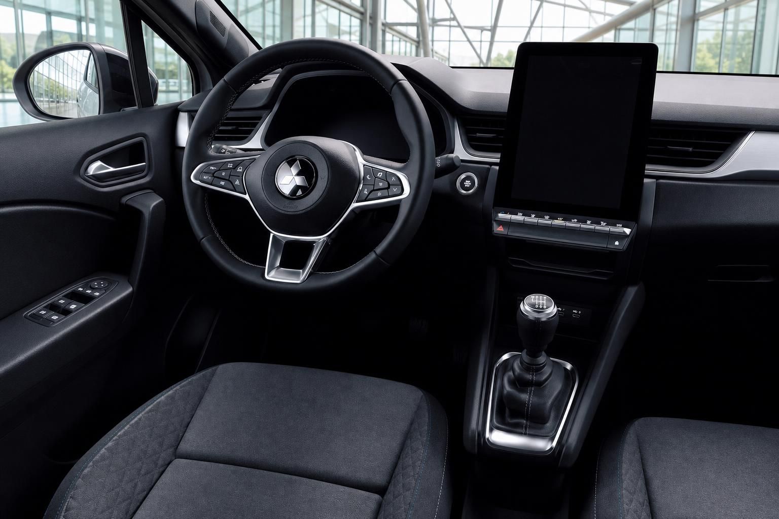 Mitsubishi Grandis Innenraum Cockpit Lenkrad Infotainment Schaltgetriebe