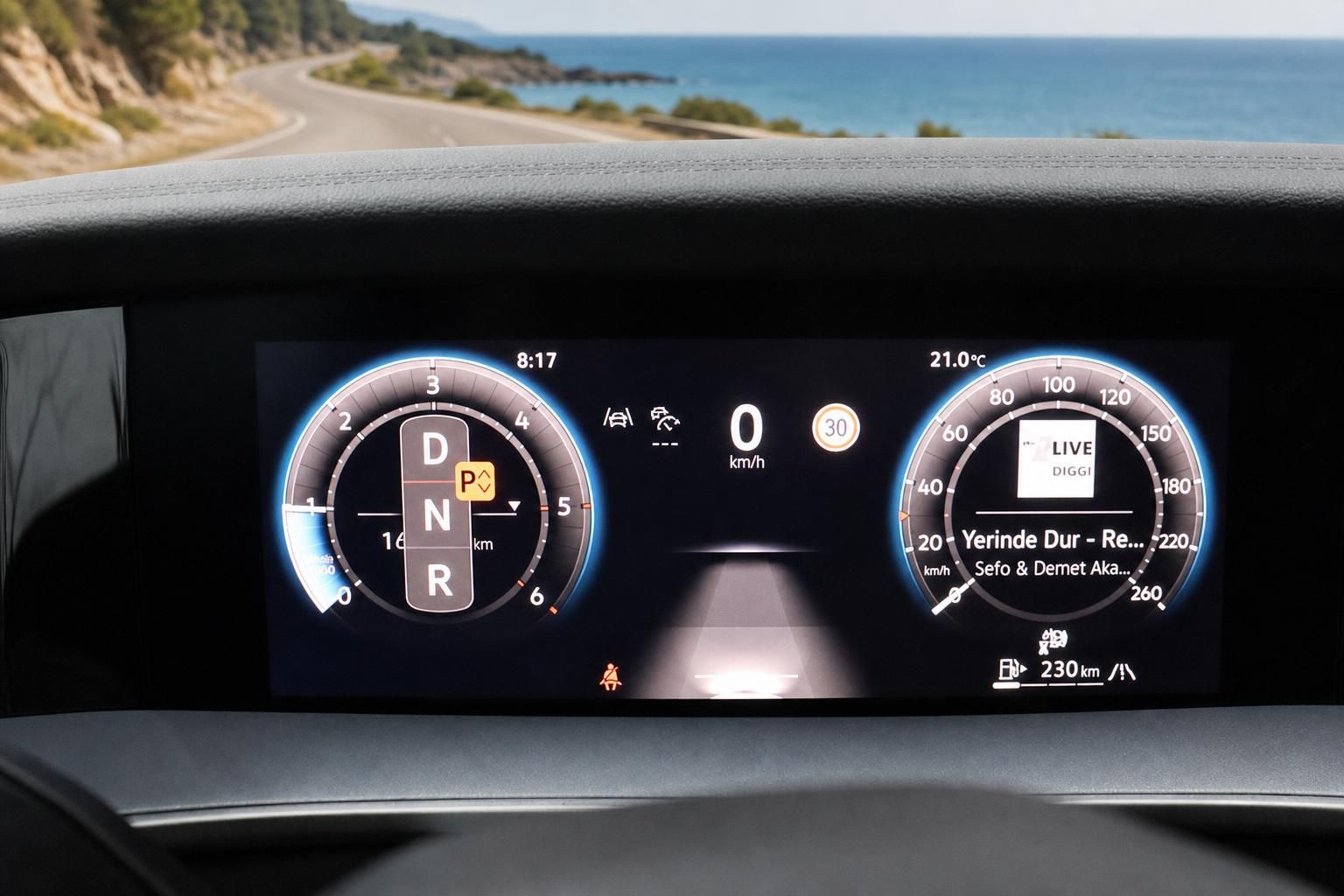 VW Tayron Cockpit digitales Kombiinstrument mit Tacho und Anzeige