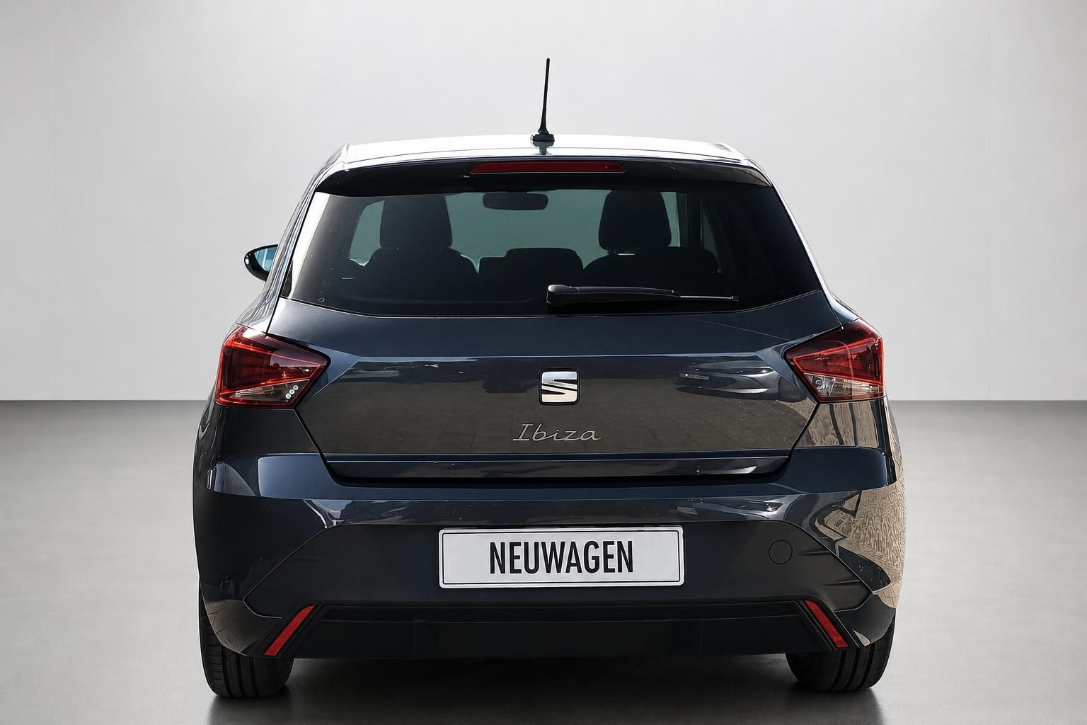 SEAT Ibiza Neuwagen Heckansicht mit Kennzeichen Neuwagen