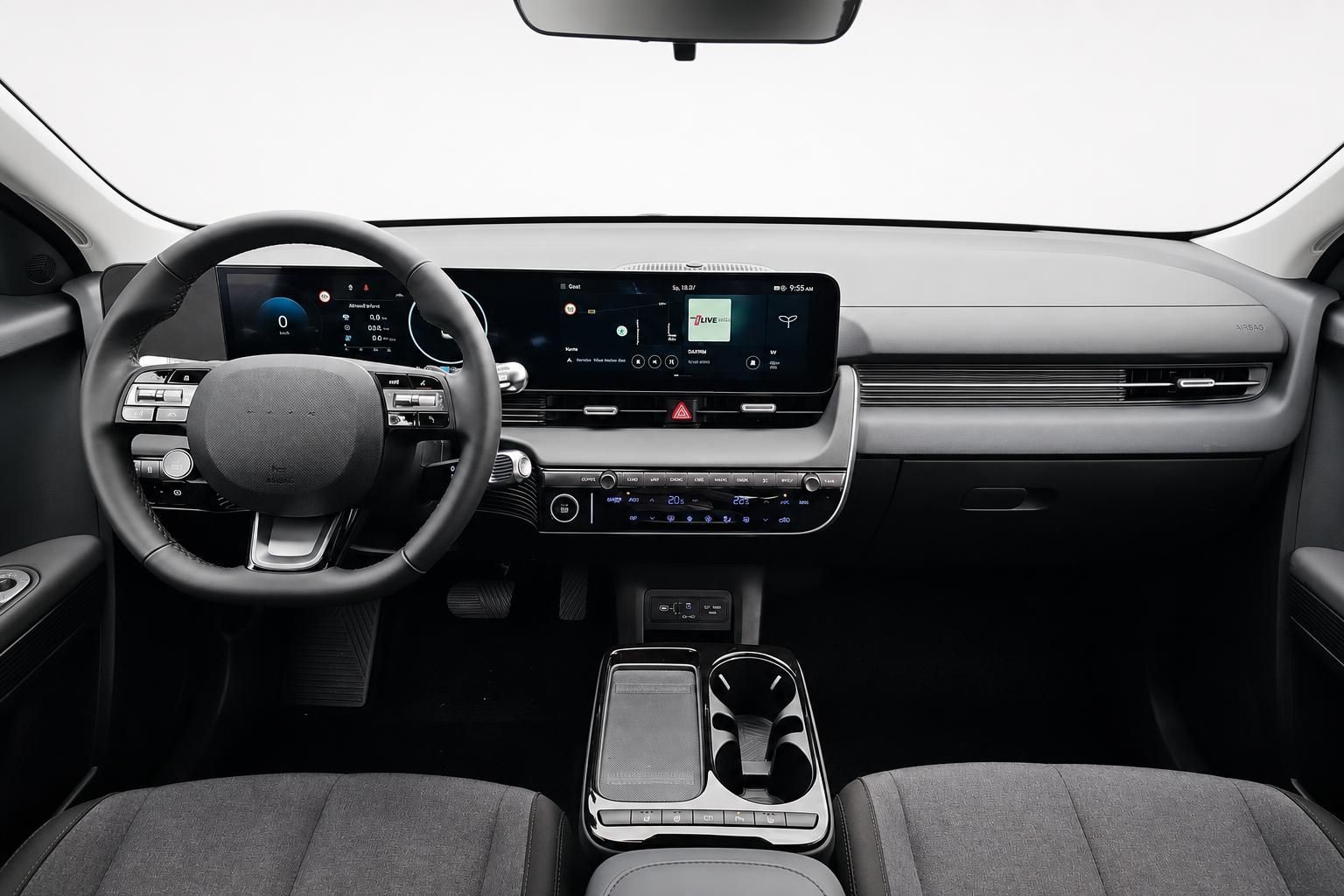 Cockpit und Armaturenbrett des Hyundai Ioniq 5 mit Digitaldisplay
