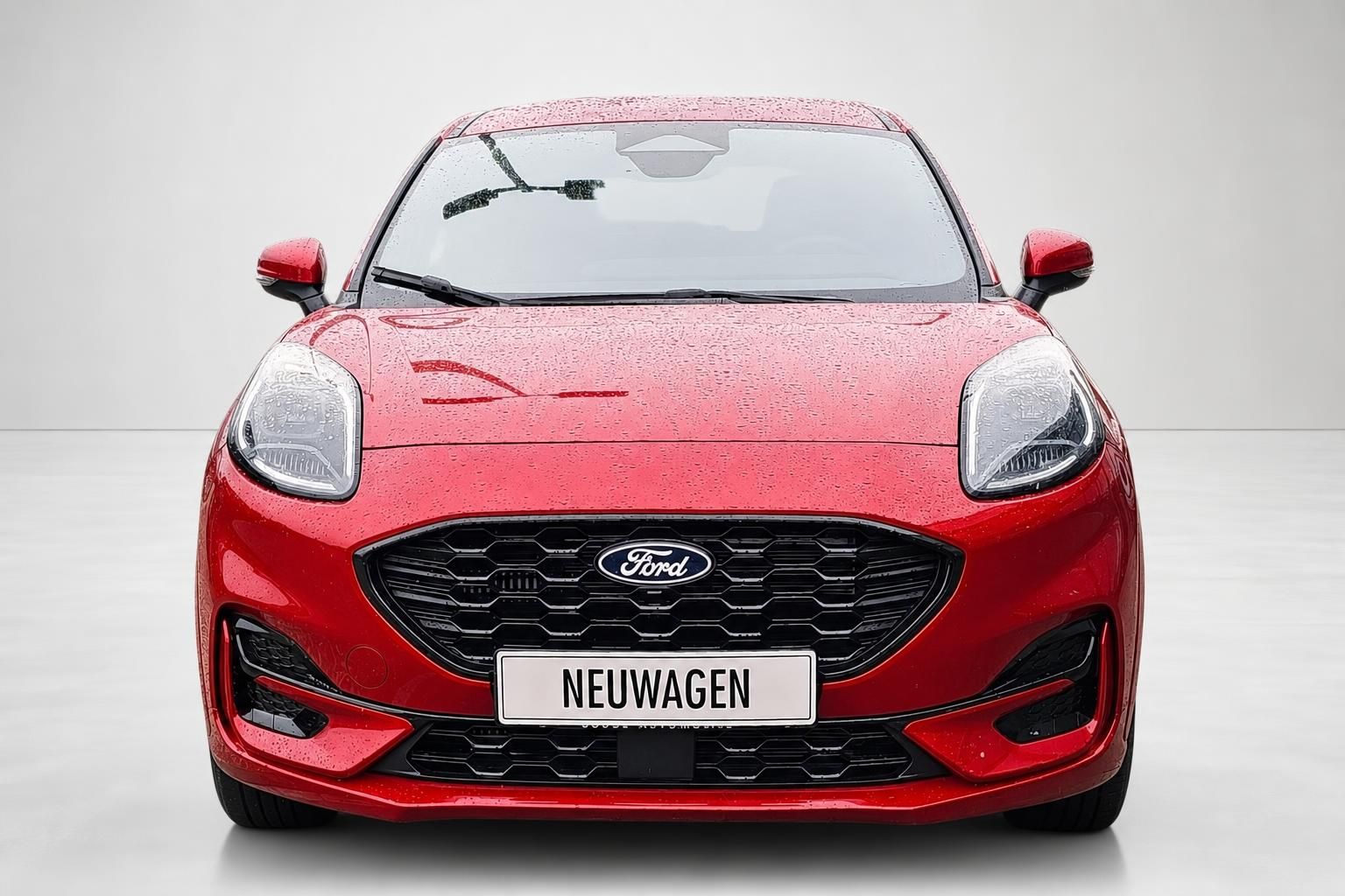 Ford Puma rot Frontansicht mit Kuehlergrill Neuwagen