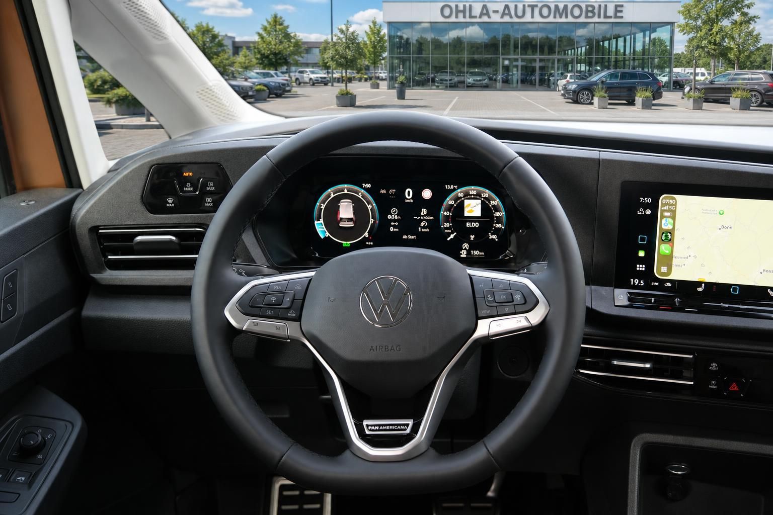 VW Lenkrad Pan Americana mit digitalem Tacho und Touchscreen