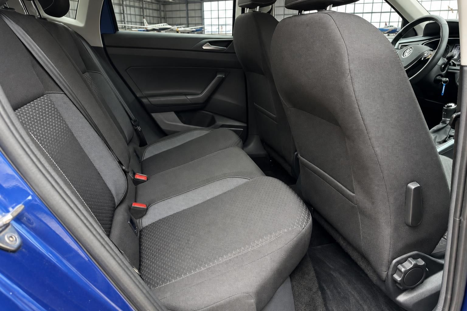 Volkswagen Polo Rücksitzbank Innenraum grau - geräumige Fondbestuhlung mit Textilbezug
