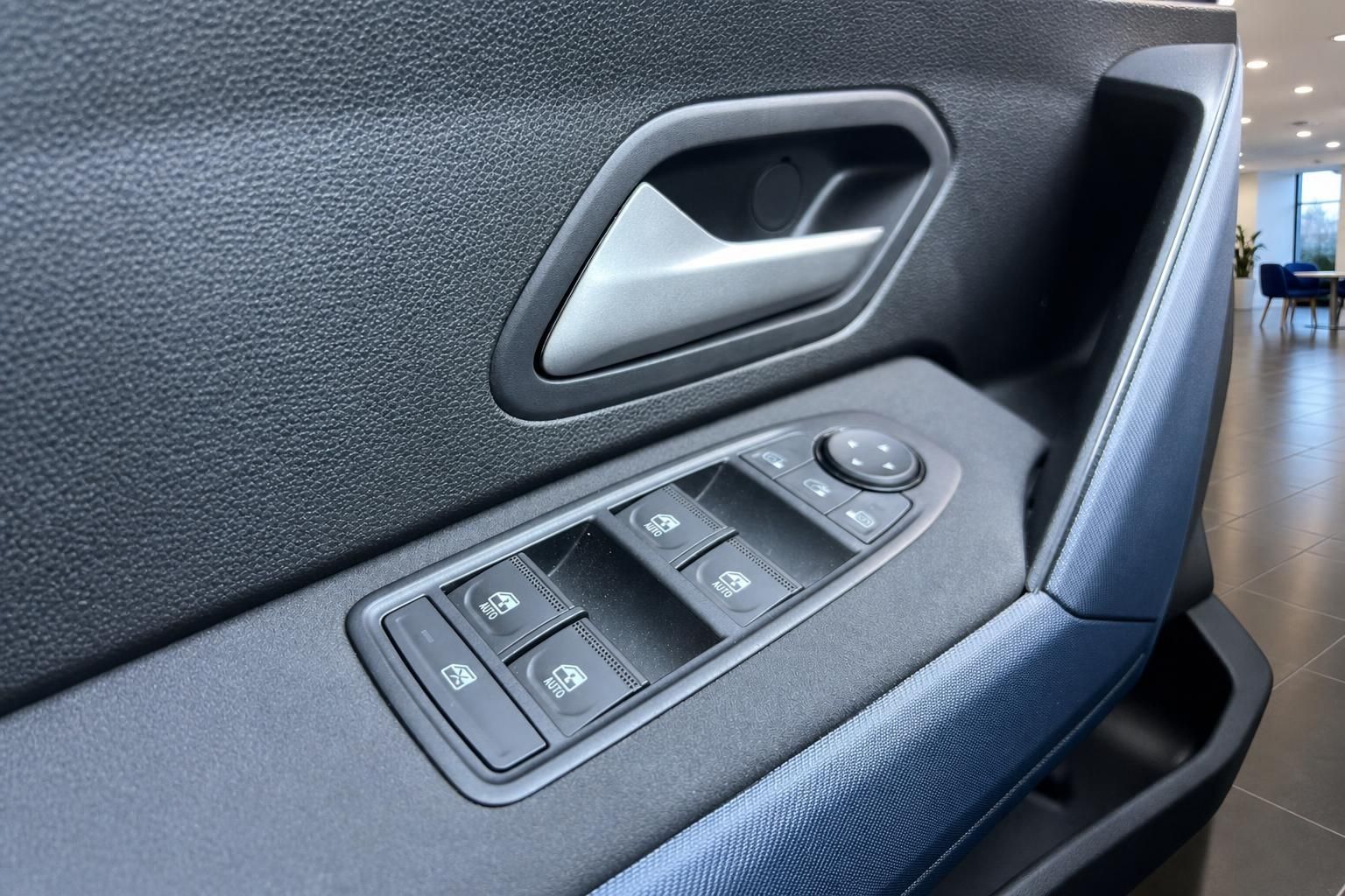 Dacia Türverkleidung mit Fensterheber und Türgriff Detail