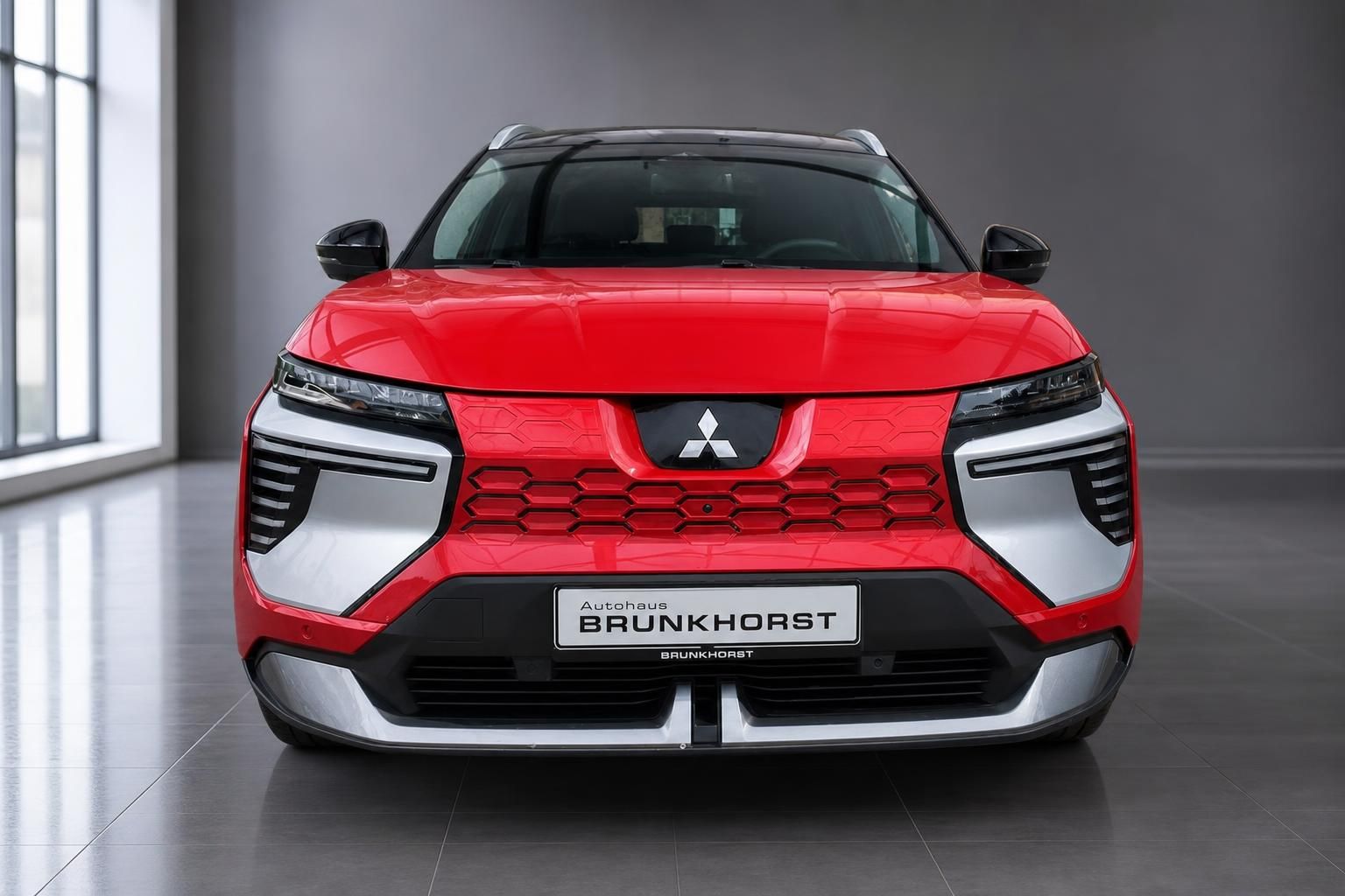 Mitsubishi Eclipse Cross EV rot, Frontansicht mit Kühlergrill