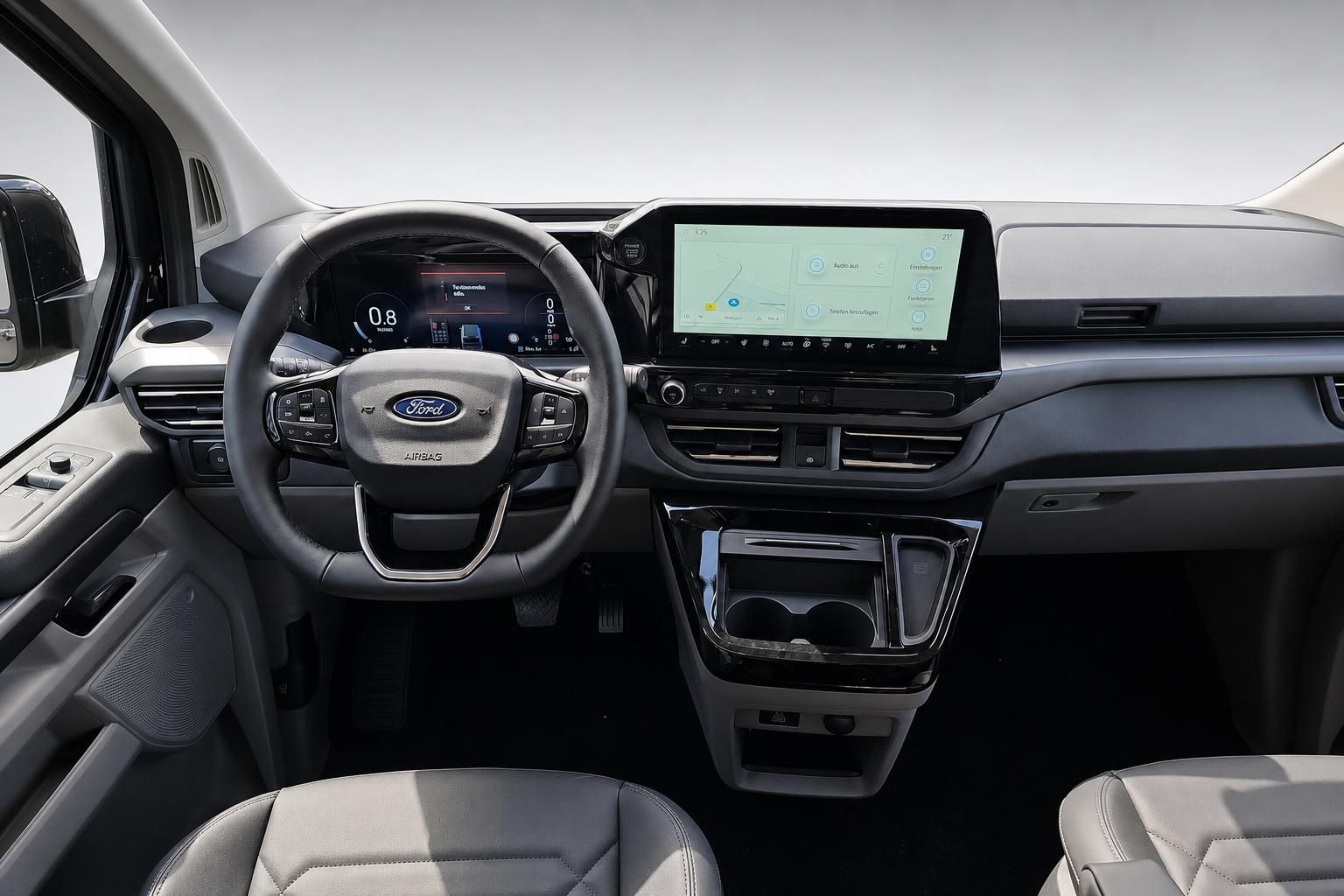 Ford Tourneo Custom Lenkrad und Multimedia Display Detail
